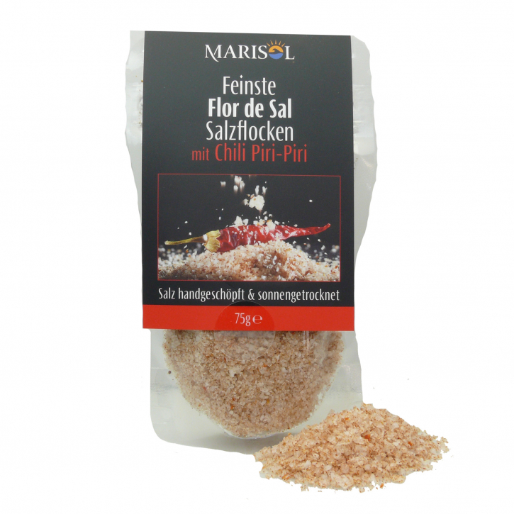 Flor de Sal von Marisol® feinste Salzflocken mit Piri-Piri