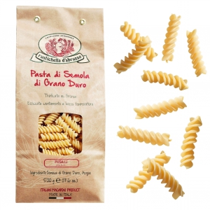 Fusilli - gedrehte Nudel aus Italien