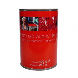Ganze geschälte San Marzano Tomaten