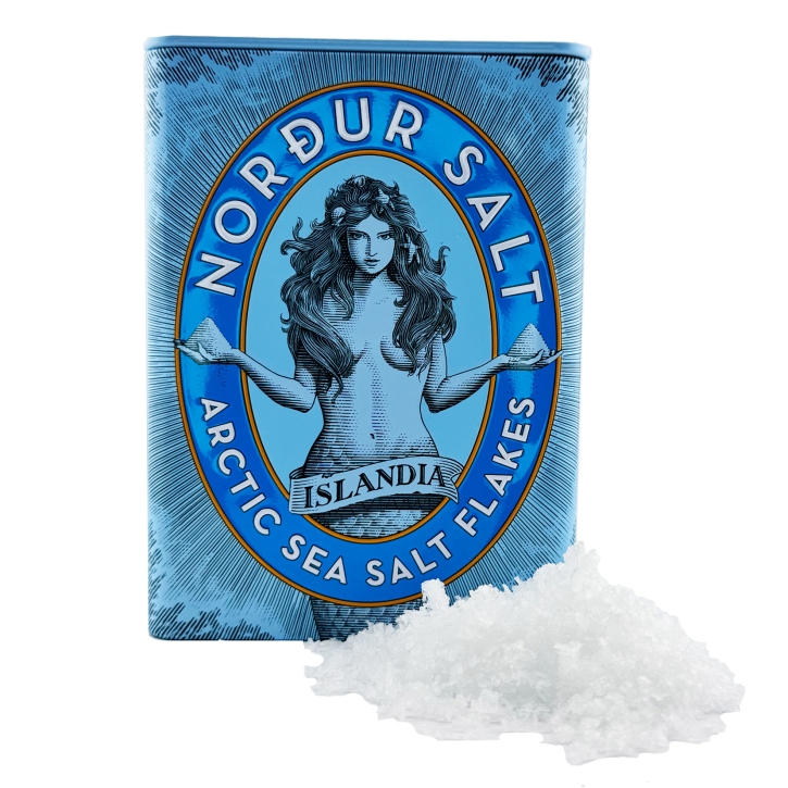 Norður Salt - Meersalzflocken aus Island - Metallbox