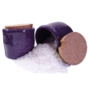 Pot Fleur de Sel violet - inklusive 1 Holzschäufelchen