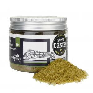 <font color="red">MHD 10-2022<br></font>Meersalz aus Griechenland mit Sesam und Oregano
