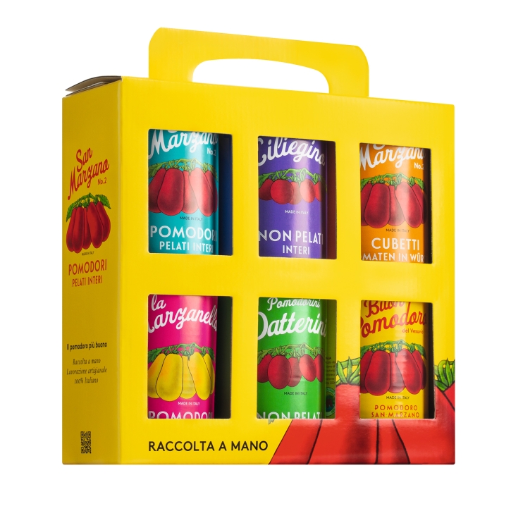 Set mit Dosentomaten aus Italien - Vintagedesign