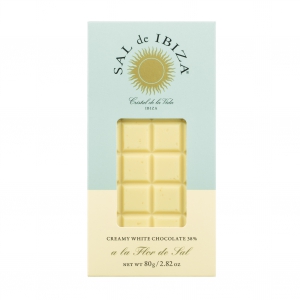 <font color="red">MHD 05-23<br></font>Creamy white Chocolate al la Flor de Sal