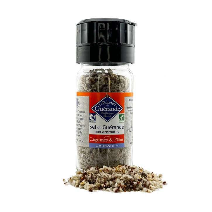 <font color="red">MHD 01-2026</font><br>Le Paludier - Sel de Guerande Legumes & Pates 70 g (Gemüse und Pastagerichte)